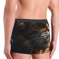 thumbnail image 6 of Salouo Dapper Cat in Sunglasses Print Men's Boxer Briefs,Breathable Underwear Elastic Waistband Briefs for Men -Large, 6 of 8