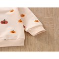 thumbnail image 4 of Baby Halloween Set  Neck Long Sleeve Ghost Pumpkin Pullover Tops Trousers, 4 of 6