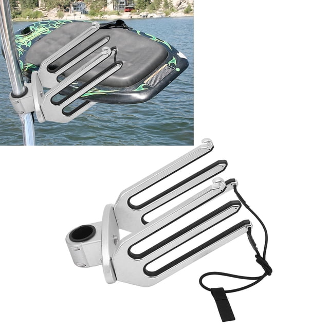 Wakeboard Rack ,KIMISS CNC Brushed Aluminum Wakeboarding Tower Holder Adjustable Kneeboard Rack Yacht Accessories For Boat