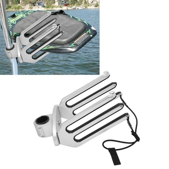 Wakeboard Rack ,KIMISS CNC Brushed Aluminum Wakeboarding Tower Holder Adjustable Kneeboard Rack Yacht Accessories For Boat