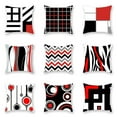 thumbnail image 2 of 2 Pcs Abstract Cushion Cover Geometric Pillow Case Sofa Decorative, 45*45cm #2, 2 of 5