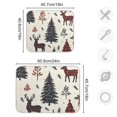 thumbnail image 4 of Yayeee Dish Drying Mat for Kitchen Counter 18"x24" Microfiber Absorbent Pad, Beige Christmas Forest, 4 of 7