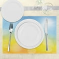 thumbnail image 3 of Ambesonne Yellow and Blue Place Mats Set of 4, Autumn Frame, Standard Size, Marigold Pale Blue, 3 of 6
