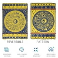 thumbnail image 4 of Zodiac Throw BlanketBoho Hippie Woven Witchy Astrology Celestial Constellation Balnket for Home Decor, Double Side Cover Chair Sofa Couch(Yellow,S 51" x 71"), 4 of 8