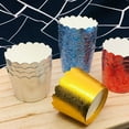 thumbnail image 2 of OULII 100PCS Baking Paper Cup for Hot Food Disposable for Restaurants Silver, 2 of 8