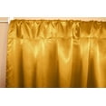 thumbnail image 2 of Shiny Satin Solid Single Curtain Panel Drapery 58 Inch Wide Yellow, 2 of 2