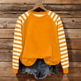 thumbnail image 2 of Women's Printed Long Sleeve Loose Fit Tops Shirts Blouses Crewneck Casual Daily Wear Soft Fashion Essential Gift for Women | CSEONE,Orange L, 2 of 8