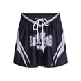 thumbnail image 3 of Hansber Kids Boxing Shorts Running Sports Boxer Shorts Muay Thai Training Drawstring Summer Hot Pants Black 6, 3 of 6