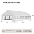 thumbnail image 2 of LAUSAINT HOME 20x40 ft Party Tent, Waterproof Heavy-Duty Event Shelter with Removable Sidewalls for Backyard Parties, Birthday & Camping, 2 of 19