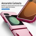 thumbnail image 5 of Designed for Samsung Z Flip 5 Heavy Duty Case, Protection Shockproof Dropproof Dustproof Anti-Scratch Phone Case Cover for Samsung Z Flip 5 Heavy Duty Case, Pink, 5 of 8