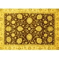 thumbnail image 1 of Ahgly Company Machine Washable Indoor Rectangle Oriental Yellow Traditional Area Rugs, 3' x 5', 1 of 4