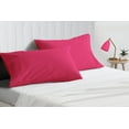 thumbnail image 2 of SGI Bedding 2 Piece 26X26 Shams Hot Pink Solid 600 Thread Count Standard Shams, 2 of 8