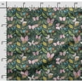thumbnail image 2 of Soimoi Insect Print, Velvet Fabric, Decor Sewing Fabric by The Yard 54 Inch Wide,Decorative Fabric for Upholstery and Home Accents, Dark Green, 2 of 5