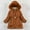 Brown, variant on SERTG Girls Winter Bow Print Coat with Faux Hood Thermal Padded Long Sleeve Comfortable Outerwear for Kids 5-11 Years(Blue,7-8 Years)