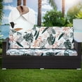 thumbnail image 3 of TOPCHANCES 6 Pcs Patio Stretch Sofa Cushion Covers Outdoor Cushion Covers Replacement with Elastic Bottom, Couch Slipcover Sofa Seat Covers Patio Furniture Protector, Coconut Forest, 3 of 19