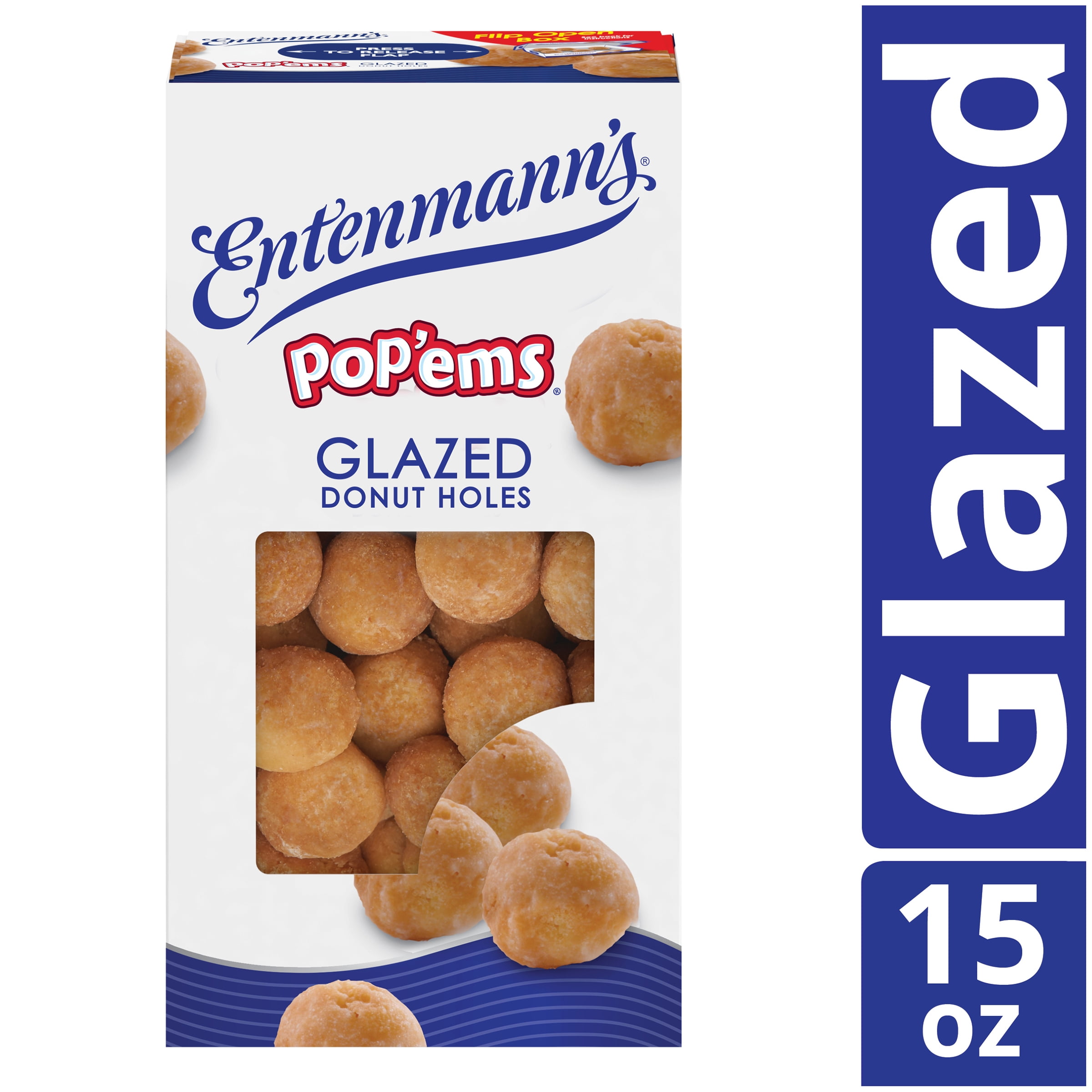 Entenmann's Glazed Donut Pop'ems, 15 oz
