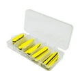 thumbnail image 4 of 15x Fly Tying Foam Bodies Diy Fishing señuelos profesionales cebos livianos altos Negro amarillo, 4 of 8