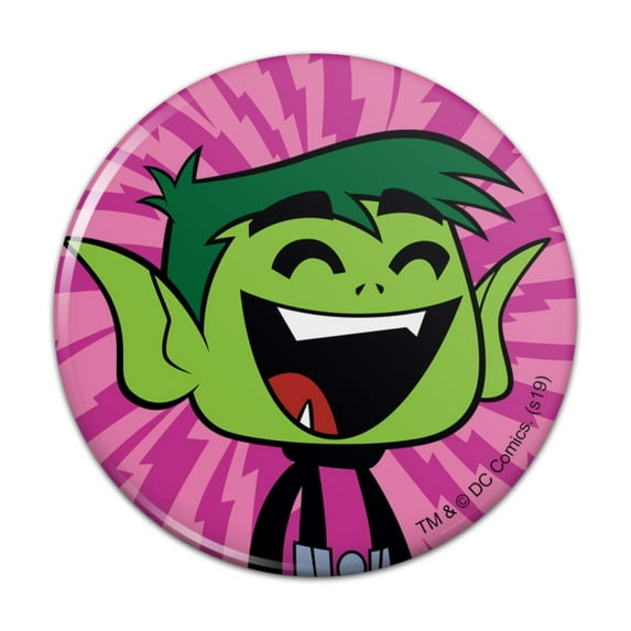 Teen Titans Go! Beast Boy Kitchen Refrigerator Locker Button Magnet