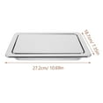 thumbnail image 2 of Commercial Flap Convenient Trash Can Lid Baby 27.20X18.70X3.30CM Silver, 2 of 8