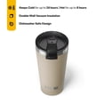 thumbnail image 3 of RTIC 16 oz Ceramic Lined Insulated Essential Pint Tumbler, Splash Resistant, Beach, 3 of 6