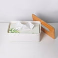 Tissue 4box OUNONA Tissue Storage Box, White Rectangular Tissue Cover for Office ...