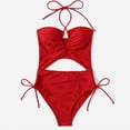 thumbnail image 5 of Sngxgn Women Swimsuit Tummy Control Bathing Suits Modest Full Coverage Swimwear(Red,XL), 5 of 8