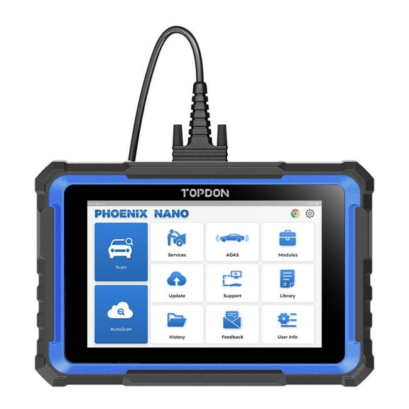 TOPDON Phoenix Nano - Bidirectional Scan Tool, FCA AutoAuth, CAN FD/DoIP Protocols, 32  Special Functions, Full System Diagnostic, Free Updates for 2 Years