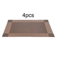 thumbnail image 1 of Hweilai 4 Pcs Set de Table en PVC Tapis de Table Assiettes Dessous de Verre Nappe, Set de Table en PVC, 1 of 8