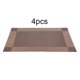 thumbnail image 1 of Mantel individual de PVC JM para mesa de comedor 4 Uds. color Café gris dorado, 1 of 8