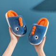 thumbnail image 2 of XIMIN Kids Baby Boys Girls Cute Dinosaur Cozy Plush Slippers Non Slip Cotton Knit Indoors House Bedroom Shoes Fall Winter Warm Furry Shoes, 2 of 9