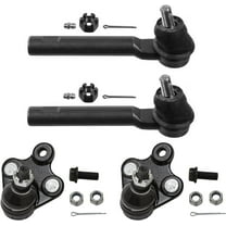 Detroit Axle - Front Ball Joints Tie Rods Kit for 2007-2011 Honda CR-V, 2 Outer Tie Rod Ends 2 Lower Ball Joints Assembly 2008 2009 2010 Replacement