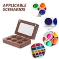thumbnail image 3 of COMPUKAS Mini Watercolor Paint Set Black Walnut Wood 1Pcs for Artists Travel Friendly Use, 3 of 6