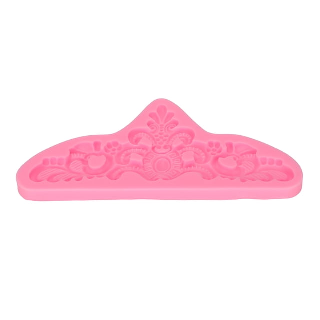 Diseño de encaje con borde en relieve para decorar pasteles sin esfuerzo Moldes de silicona flexibles resistentes al calor