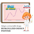 thumbnail image 3 of 6 PCS Pointer Stick for Classroom, Teacher Pointer, Retractable Stick for Classroom Whiteboards, 3 of 7