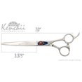 thumbnail image 2 of Kenchii Five Star Offset Handle Dog Grooming Shears 7" Straight - KEFSO7, 2 of 2