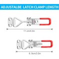thumbnail image 2 of EcoNesxp Smoked Clamp Red Metal 330 lbs. Pull 4001 Style Toggle Lock Clamp Adjustable Lock For Lid Clamp Piece Screw lbs. Pull, 2 of 5