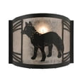 thumbnail image 3 of Meyda Tiffany 157292 Fox 10" Tall Wall Sconce - Black, 3 of 5