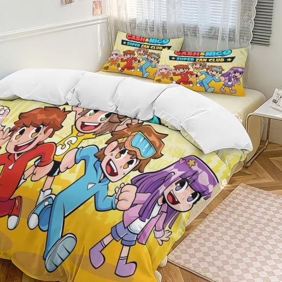 Cash And Nico Comfortable 3-Piece Bedding Set Pillow Case Bed Duvet Cover Pillowcases