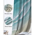 thumbnail image 3 of Teal Beach Coastal Kitchen Curtains Summer Ocean Nautical Seaside Cafe Short Curtains for Bathroom Blackout Window Curtain Grommet Small Window Treatment Tier Drapes for Bedroom Living Room 42"x45"x2, 3 of 9
