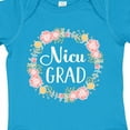 thumbnail image 4 of Inktastic Nicu Graduate Girls Floral Wreath Girls Baby Bodysuit, 4 of 5