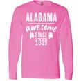 thumbnail image 3 of Inktastic Alabama Awesome Since 1819 Long Sleeve T-Shirt, 3 of 5