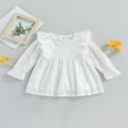 thumbnail image 2 of AMERTEER Robe en Dentelle pour Bébé Fille Manches Longues Robe Princesse Ligne A, 2 of 9