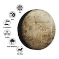 thumbnail image 5 of 15'' Vintage Vellum Texture Tire Cover, Universal Spare Wheel Covers, Dust-Proof, Water-Proof, Sun-Proof and Corrosion-Proof, 5 of 9
