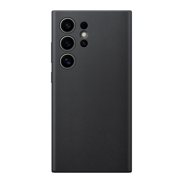 Funda para teléfono Samsung Galaxy S24 de piel ultra vegana negra