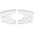 thumbnail image 4 of 36"W x 24"H x 6"ID x 19 1/2"C x 1"P Kailey Architectural Grade PVC Contemporary Ceiling Medallion, Two Piece, 4 of 7