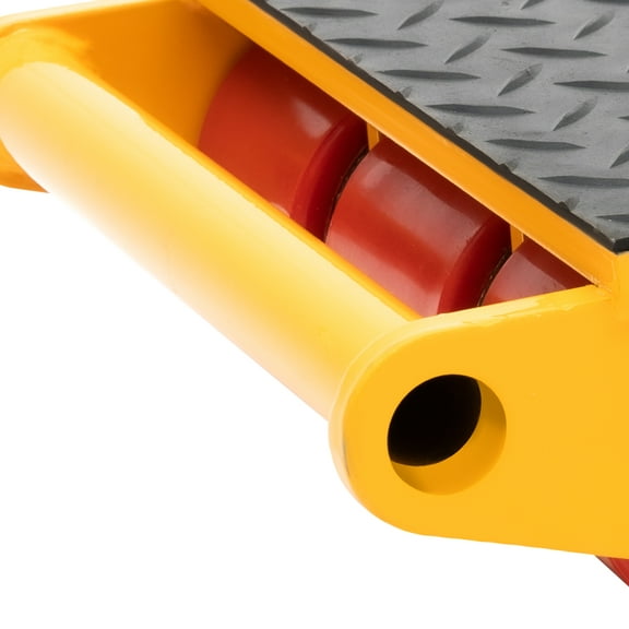 Machinery Mover Dolly – Heavy-Duty Alloy Steel Dolly with 33,069lbs Load Capacity, PU Rollers, and Anti-Slip Rubber Mat for Industrial Equipment Moving