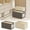 Beige, variant on mtvxesu Medium Cloth Open Window Visible Clothing Storage Box Without Lid, Fabric Storage Organizer For Home, Foldable And Stackable, 36 X 25 X 20Cm, 1 Piece