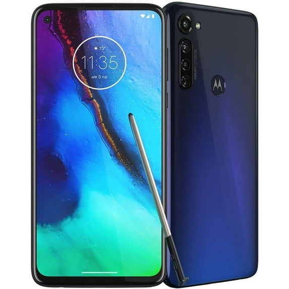 Pre-Owned Moto G stylus | 2020 | Unlocked | Made for US by Motorola | 4/128GB | 48MP Camera | Indigo