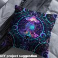 thumbnail image 4 of Castle Fairy Meditation Yoga Fabric by the Yard 1 Yard,Starry Sky Home Decor Fabric by the Yard,Bohemian Theme Room Decor Fabric by the Yard,Lightweight Galaxy Room Decor, 4 of 6