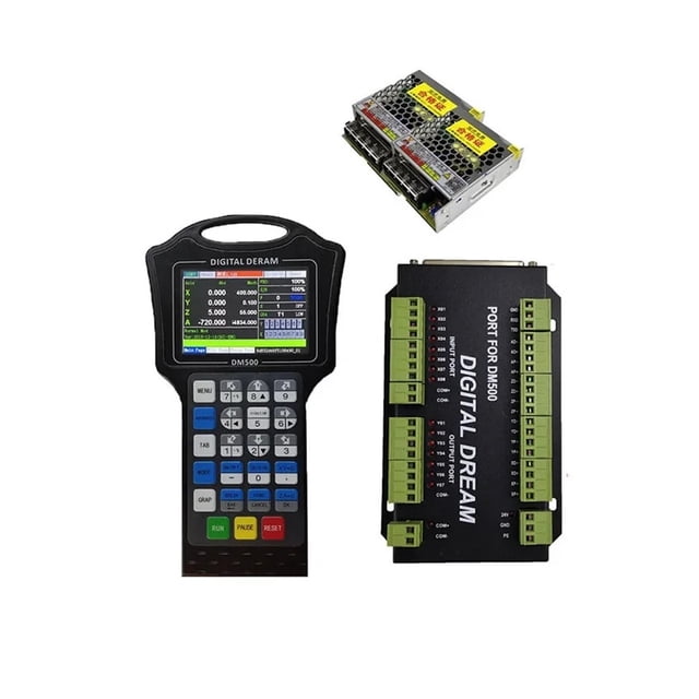 DM500 3/4-Axis Hand-Hero CNC Motion System With Suspension Controller 500 KHz G Code CAD / CAM Supports USB Flash Drive ,Intelligent Pre-Reading Function